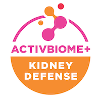 ActivBiome+ Kidney Defense, a proprietary blend of prebiotics shown to nourish the gut microbiome to help support kidney function